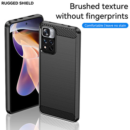 Brushed Silicone Phone Case For Redmi Note 11 Pro+ 5G(China)
