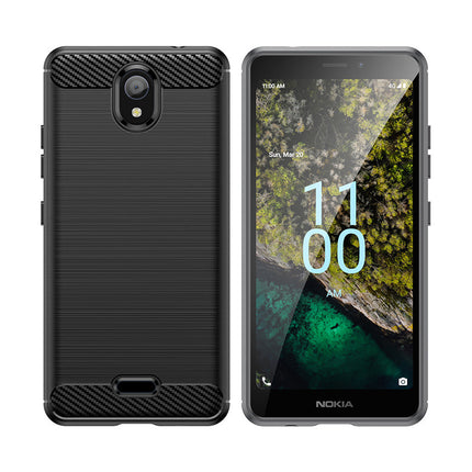 Brushed Silicone Phone Case For Nokia C100