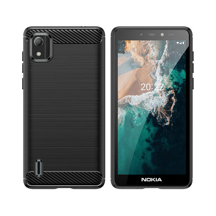 Brushed Silicone Phone Case For Nokia C2 2nd Edition