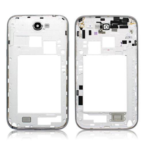 OEM Back Housing Frame with Side Buttons for Samsung Galaxy Note 2 GT-N7100 White