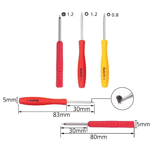 Kaisi Repair Toolkit for iPhone/ iPad/ NSD/ PSP 10pcs