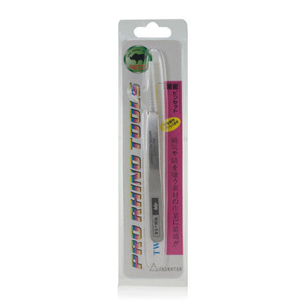 Pro Rhino Stainless Steel Tweezers Fine Tip Tapered 2-SA Silver
