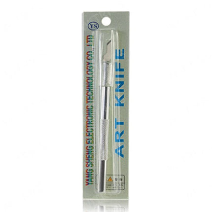 YS Hobby Knife Aluminum Handle Silver