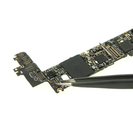 Pro Rhino ESD Safe Stainless Steel Tweezers Super Fine Tip Straight ESD-11 Black