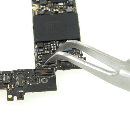 Pro Rhino Stainless Steel Tweezers Fine Tip Curved 7-SA Silver