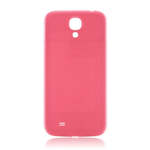 Woven Pattern Nylon Fabric Coated Battery Cover for Samsung Galaxy S4 GT-I9500 Pink