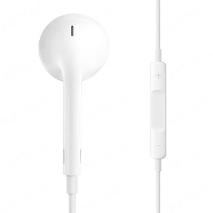 Custom Earphone with Remote and Mic for iPhone/iPad/iPod White
