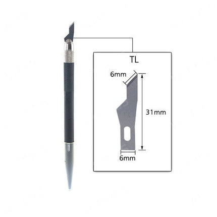 YS Hobby Knife Plastic Handle Black