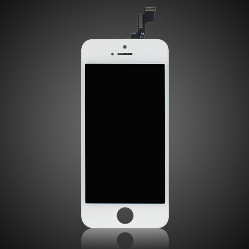 Custom LCD Screen with Digitizer Replacement for iPhone 5S White.