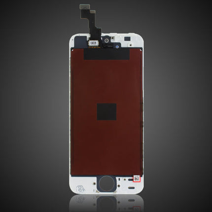 Custom LCD Screen with Digitizer Replacement for iPhone 5S White.