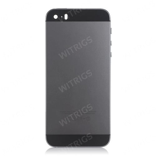 OEM Back Cover with Side Buttons for iPhone 5S Space Grey.