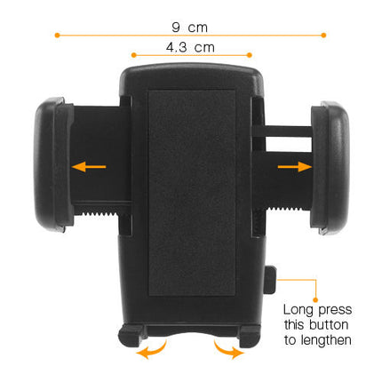 Universal 360° Rotating Car Rearview Mirror Car Holder Black