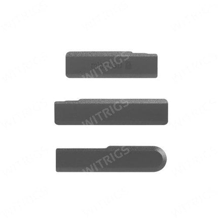 OEM Micro SD + SIM + USB Port Cover Flap for Sony Xperia Z1 Compact Black