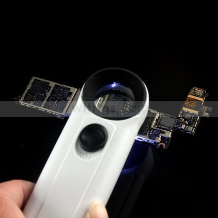 40x Hand-Held Magnifier with LED Light
