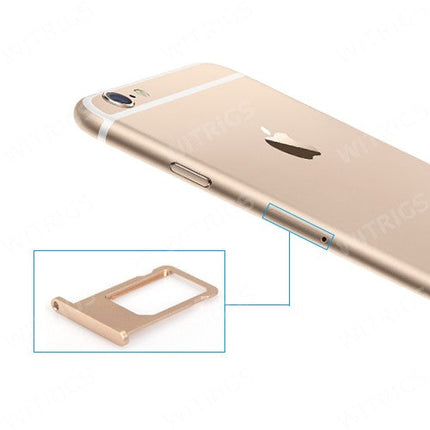 OEM SIM Card Tray for iPhone 6 Gold.