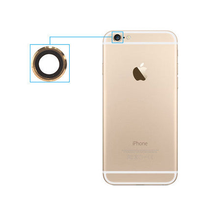 OEM Camera Lens for iPhone 6 Gold.