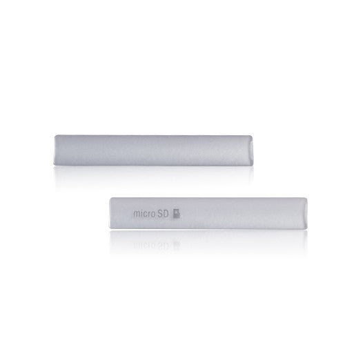 OEM Micro SD + SIM + USB Port Cover Flap for Sony Xperia Z3 Compact White
