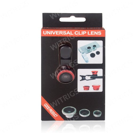 Universal 3 in 1 Clip Lens Black
