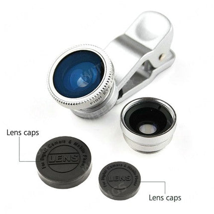 Universal 3 in 1 Clip Lens Silver