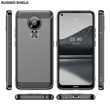 Brushed Silicone Phone Case For Nokia 3.4