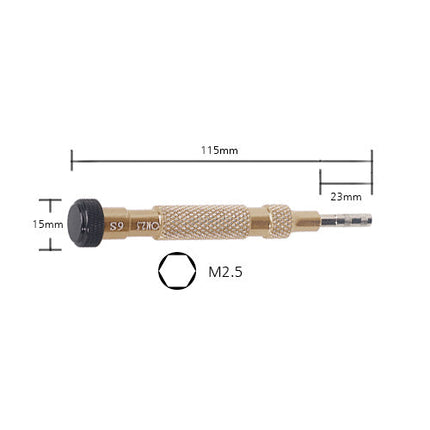 2.5mm Screwdriver for iPhone 6/6S Medium Plate Gold