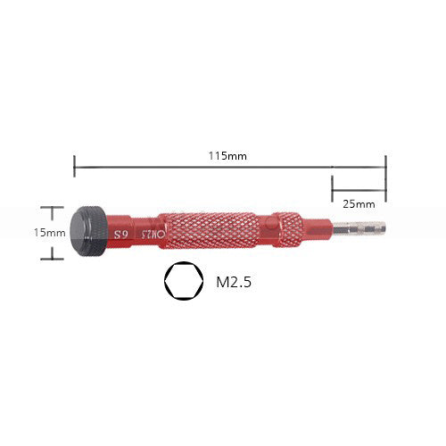 2.5mm Screwdriver for iPhone 6/6S Medium Plate Red