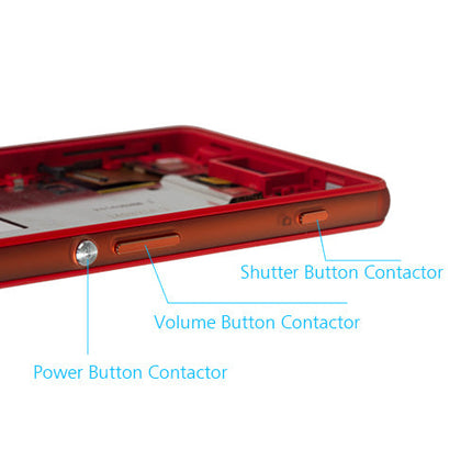 Custom LCD Screen Assembly Replacement for Sony Xperia Z3 Compact Red