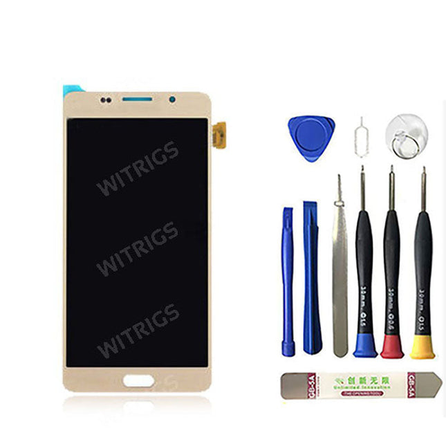 OEM LCD with Digitizer Replacement for Samsung Galaxy A9(2016) Gold