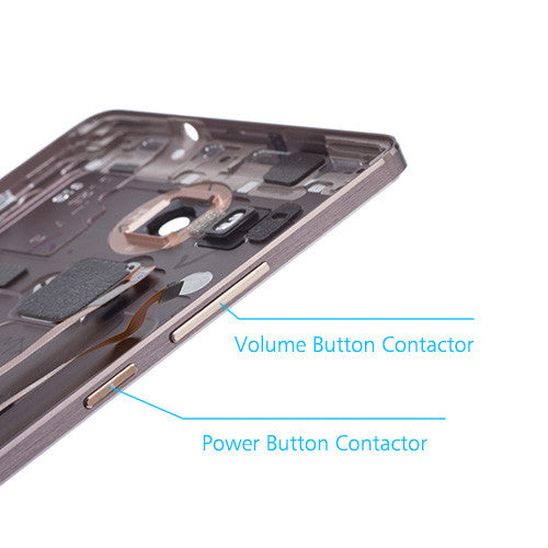 OEM Back Cover with Fingerprint Sensor for Huawei Ascend Mate8 Mocha Brown