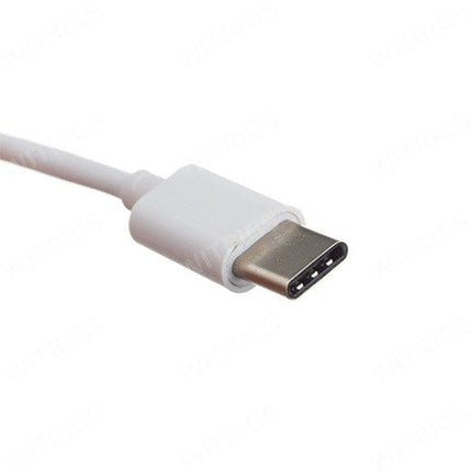 USB Type-C to 3.5mm Earphone Audio Adapter White