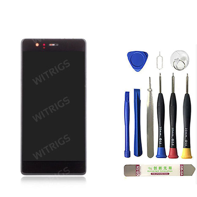 OEM LCD Screen With Frame Replacement for Huawei P9 Black