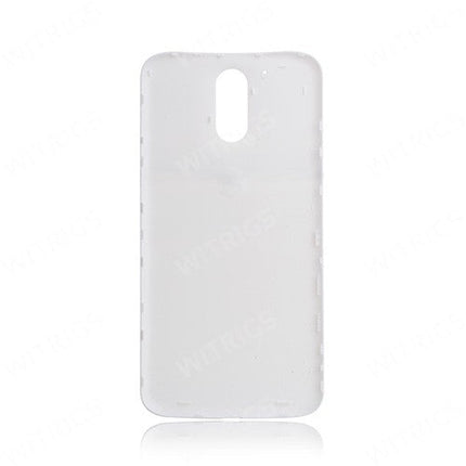 Custom Battery Cover for Motorola Moto G4 Plus White