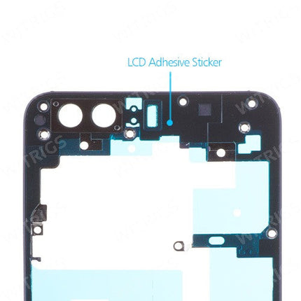 OEM Back Frame for Huawei Honor 8 Midnight Black.