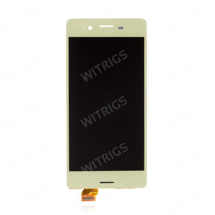 Custom LCD Screen with Digitizer Replacement for Sony Xperia X Lime Gold