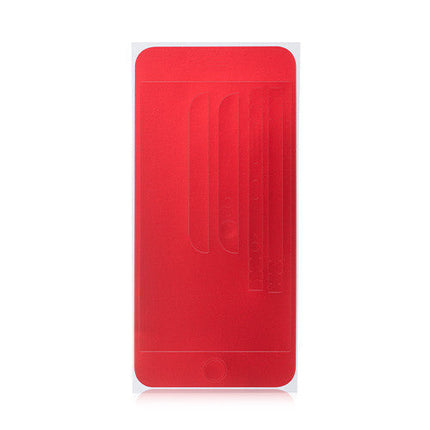 Full Front Screen Protector + Back Skin Sticker Set for iPhone 6 Plus/6S Plus Red