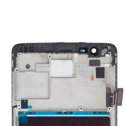 Custom Screen Replacement with Frame for OnePlus 3/3T Black