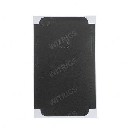 Full Front Screen Protector + Back Skin Sticker Set for iPhone 6/6S Black.