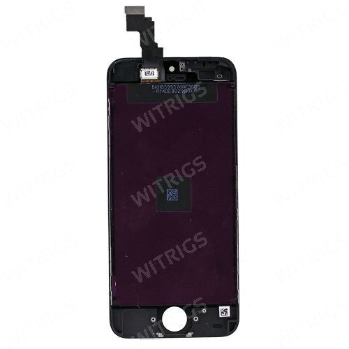 Custom LCD Screen with Digitizer Replacement for iPhone 5C Black.
