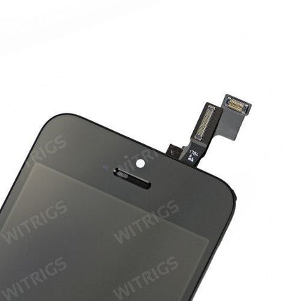 Custom LCD Screen with Digitizer Replacement for iPhone 5S Space Gray.