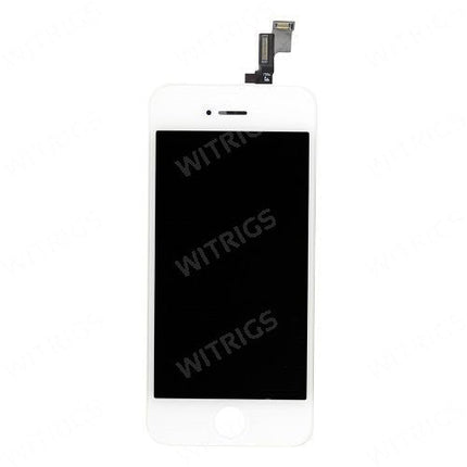 Custom LCD Screen with Digitizer Replacement for iPhone 5S White.