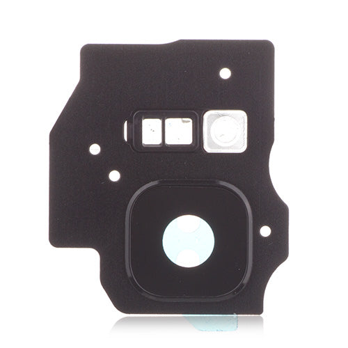 OEM Camera Lens + Flashlight Bracket for Samsung Galaxy S8 Plus Midnight Black