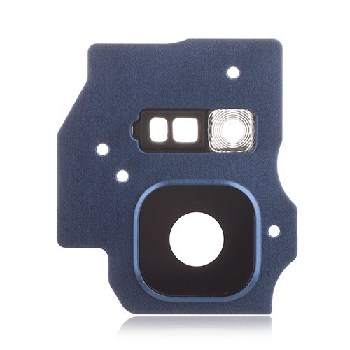 OEM Camera Lens + Flashlight Bracket for Samsung Galaxy S8 Plus Coral Blue