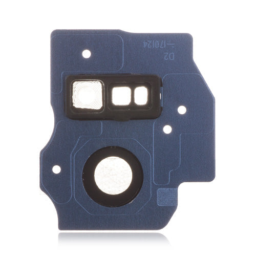 OEM Camera Lens + Flashlight Bracket for Samsung Galaxy S8 Plus Coral Blue