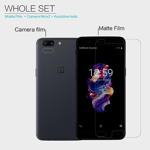 Nillkin Anti-Glare Screen Protector Kit for OnePlus 5 Transparent