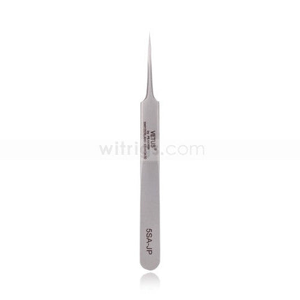 00-JP Stainless Steel Tweezers Fine Tip Straight Silver