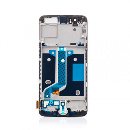 Custom Screen Replacement With Frame for OnePlus 5 Black
