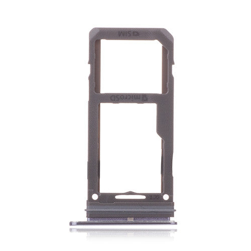OEM SIM + SD Card Tray for Samsung Galaxy S8/S8 Plus Orchid Gray