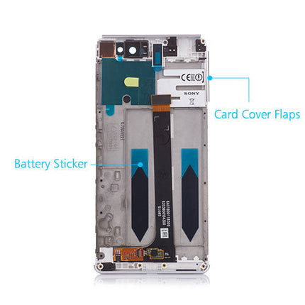 Custom LCD Screen Assembly Replacement for Sony Xperia XA Ultra White