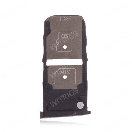 OEM SIM + SD Card Tray for Motorola Moto Z2 Force Super Black