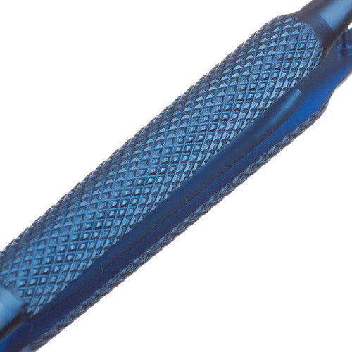 Precise Titanium Alloy Straight Tip Tweezers Blue